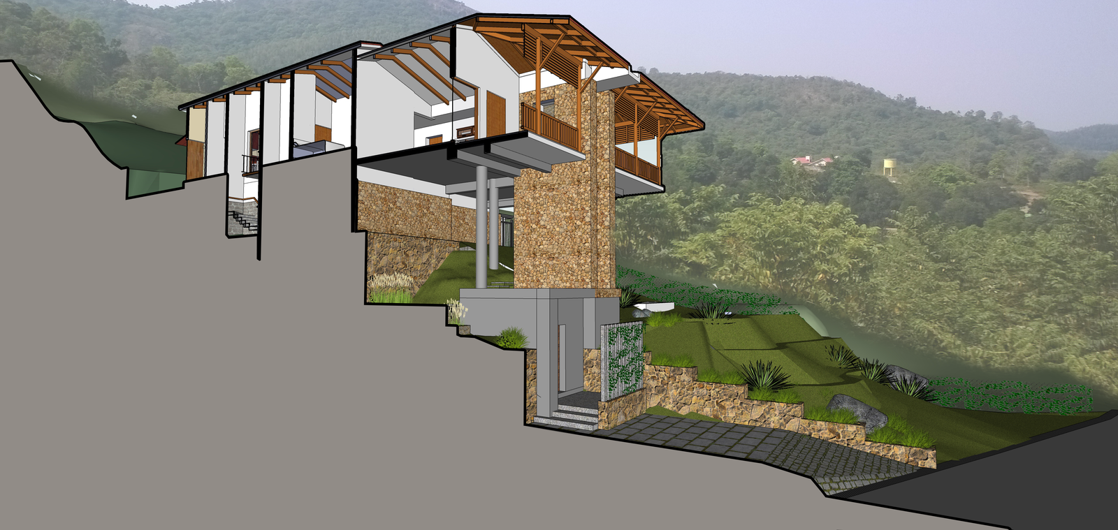 Yercaud Guest House design concept image 3